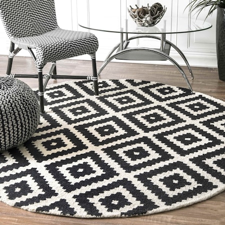 Nuloom Kellee Hand Tufted Geometric Wool Area Rug 8ft MTVS174A-R808